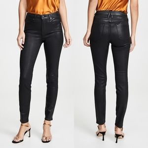 GOOD AMERICAN | good legs leather coated jeans